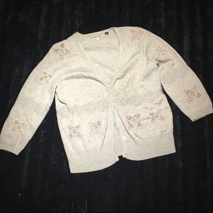 Gray Anthropologie cardigan